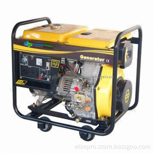 Portable diesel generator, 5000W, 5kW, 5kVA, low noise, EPA certificate